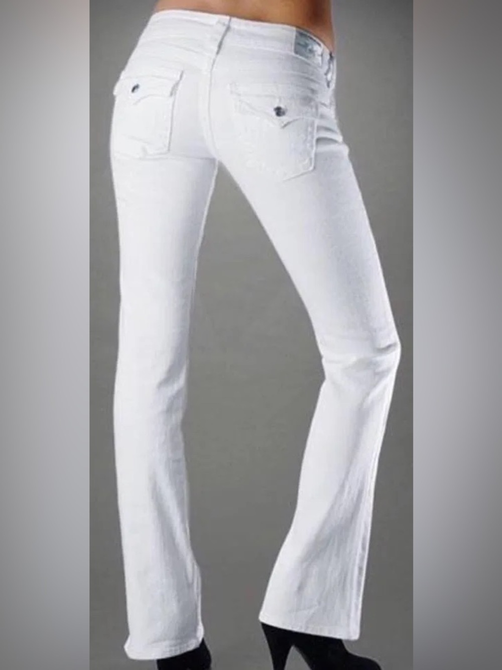 True Religion Women’s White Bootcut Jeans - Classic Fit